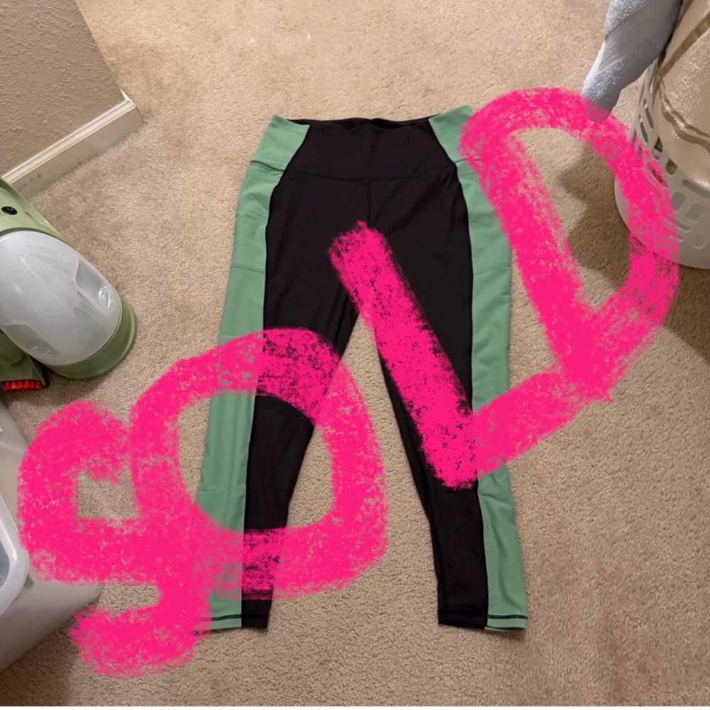 Black and Green Booty Army Leggings (The Fitness Marshall)